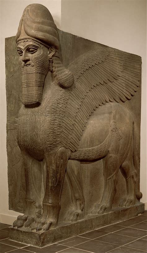 Human Headed Winged Lion Lamassu Assyrian Neo Assyrian The