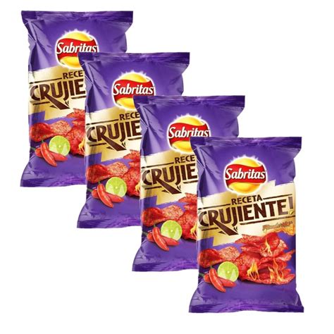 Sabritas Receta Crujiente Flaming Hot Mexican Chips 4 Bags Etsy Hong Kong