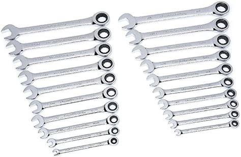 Gearwrench 20 Piece Ratcheting Wrench Set Sae And Metric 35720 By