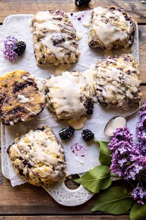 Blackberry Lavender White Chocolate Scones Half Baked Harvest