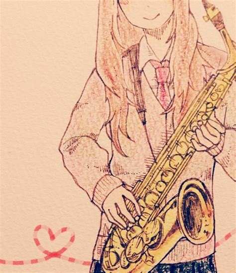 Saxophone Art Tenor Sax Manga Cute Anime Drawings Sketches Music