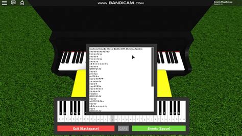 How To Play Roblox Piano A Great Big World Ft Christina Aguilera