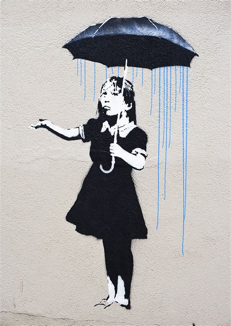 Umbrella Girl Banksy By Banksyphotos 500px