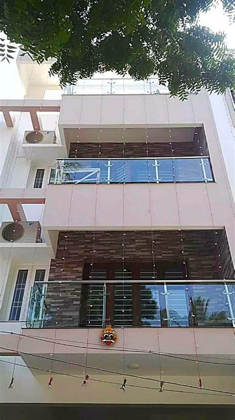 Stainless Steel Tempered Glass Villa Balcony Railing For Home At Rs