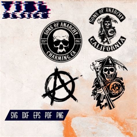 Sons Of Anarchy Svg Sons Of Anarchy Svg File Anarchy Etsy