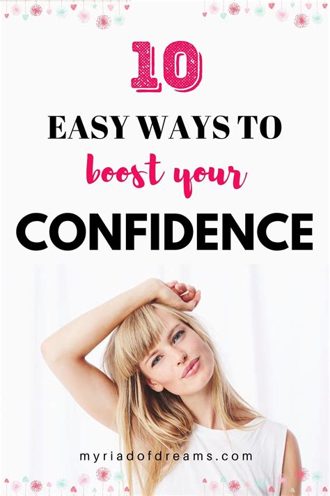 How to boost your self confidence : 10 simple ways | Building self confidence, Self confidence 