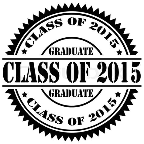 Rubber Stamp With Text Class Of 2015vector Illustration