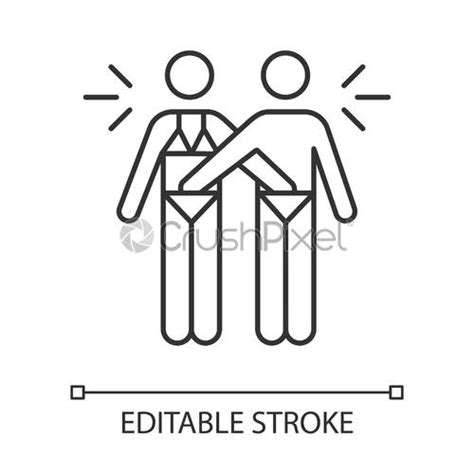 Sex Test Linear Icon Examination Page Male Female Report Gender Stock Vector 2316908 Crushpixel
