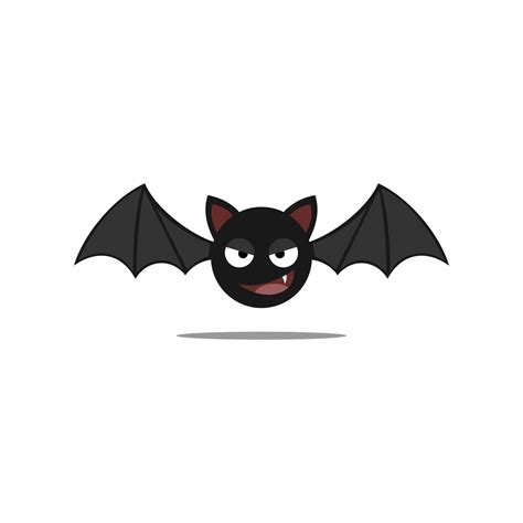Cute Halloween Bat Clip Art Vector Halloween Flat Design Illustration