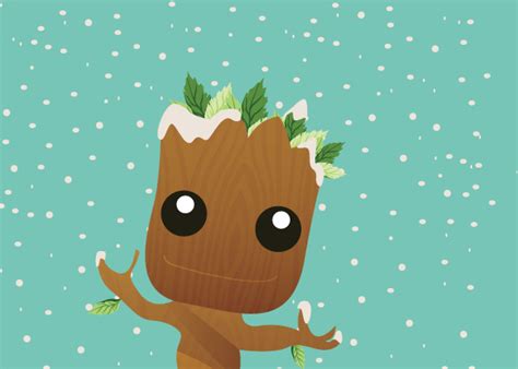 Download So Presenting Baby Groot During Wintertime D By Cyates87