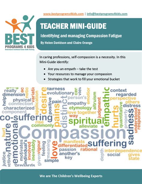 Best Teacher Mini Guide Identifying And Managing Compassion Fatigue