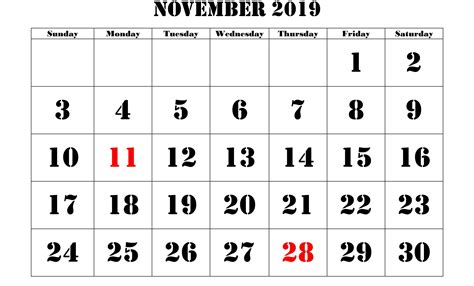 November 2019 Calendar Holidays Holiday Calendar Calendar Holiday Help