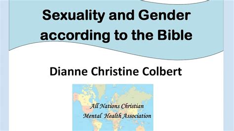 Sexuality And Gender According To The Bible Youtube
