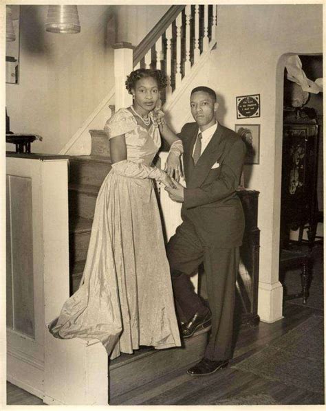 African American Vintage Wedding Photo Attendants In Home African