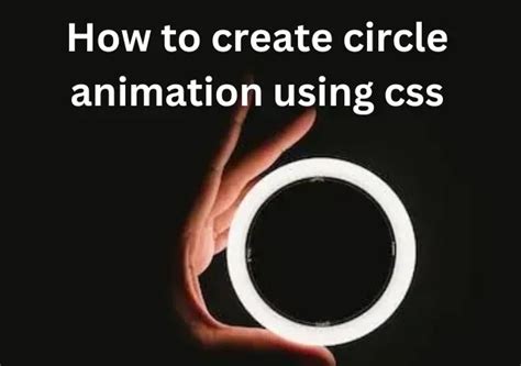 How To Create Circle Animation Using Css ~ Learn By Preet