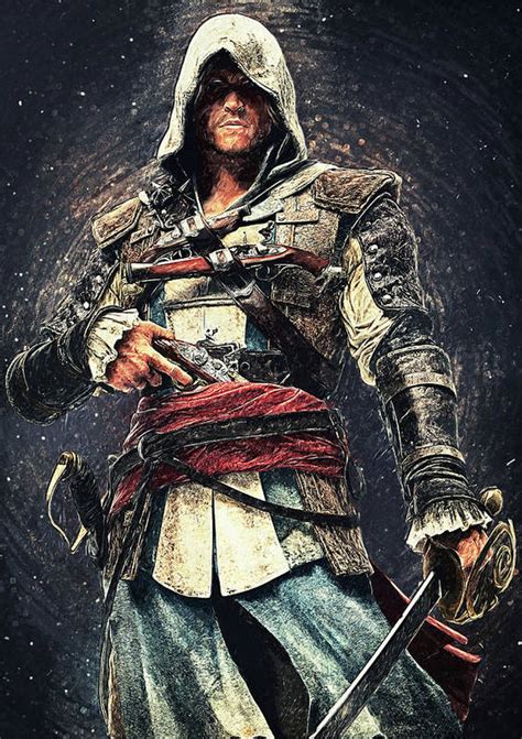 Assassins Creed Edward Kenway Art Print By Zapista Zapista