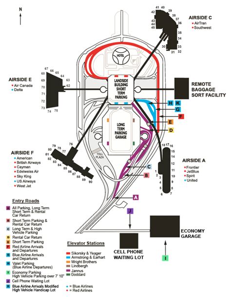Tpa Maps And Directions Airport Map Airport Map Tampa Airport