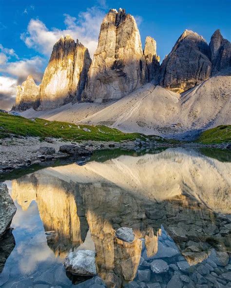 Tre Cime Di Lavaredo Three Peaks Dolomiti Italy Europe