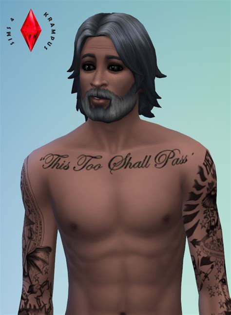 The Sims Resource This Too Shall Pass Chest Tattoo By