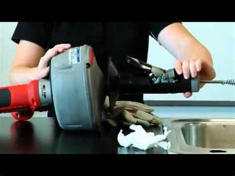 Como destapar fregadero de cocina 4 formas. RIDGID K-45 Kanal Açma Matkabi Videosu - YouTube