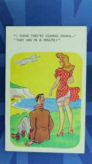 Saucy Comic Postcard S Nylons Stockings Panties Aviation They Re