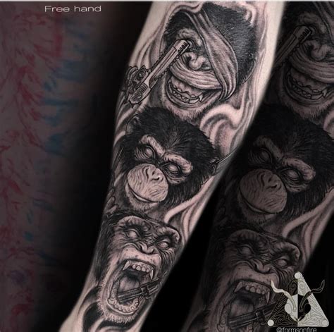 Top 69 3 Monkeys Tattoo In Eteachers