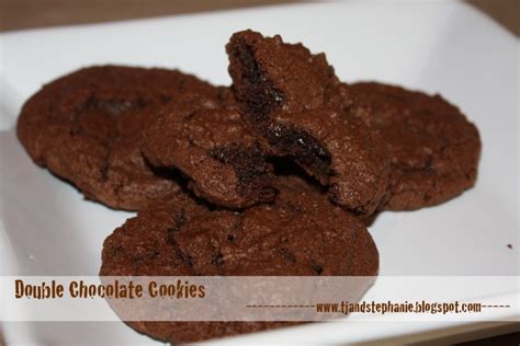 stephanies food  funnies double chocolate cookies