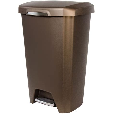 Brown Kitchen Trash Can At Home