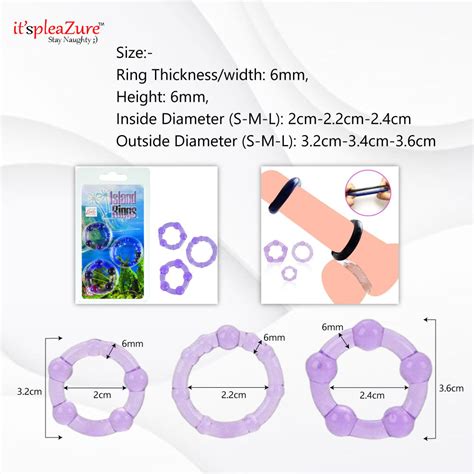 Buy Itspleazure Purple Silicone Penis Ring Cock Ring Set Of 3 For Rs