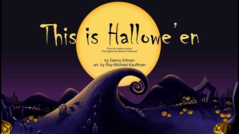 This Is Halloween From The Nightmare Before Christmas Youtube