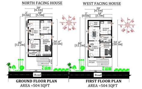 20x40 Beautiful North And West Facing G1 House Plan As Per Vastu