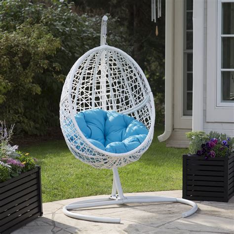 The southport patio egg chair from opalhouse™ is a fun and unique addition to any outdoor living space. Egg Swing Chair Hanging Stand Pool Cushion Deck Patio Seat ...