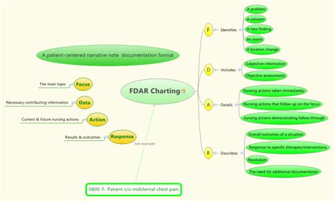 Fdar Charting Xmind Mind Map Template Biggerplate