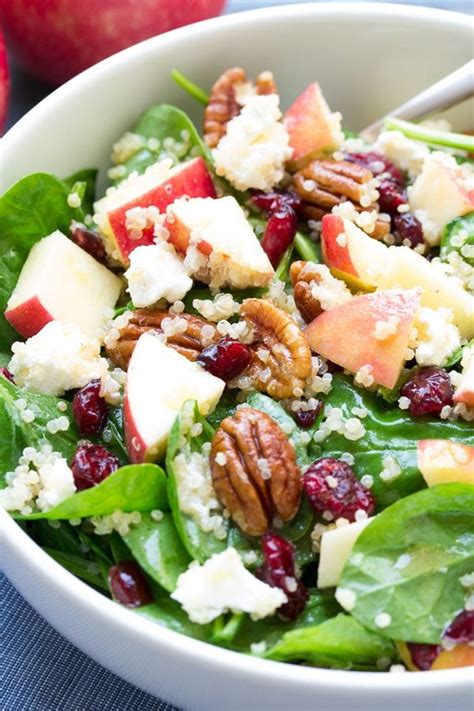 Spinach And Quinoa Salad With Apple Recipe Girl