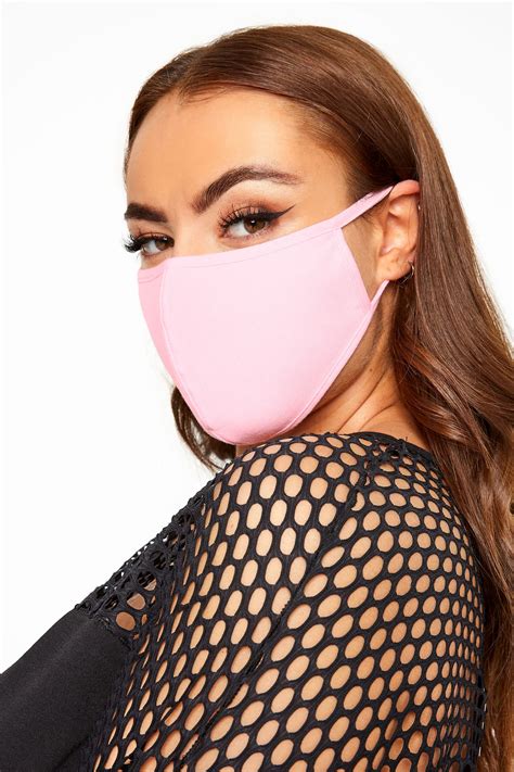 Pink Antibacterial Face Mask Yours Clothing