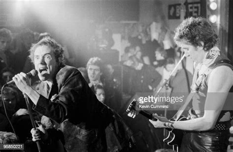 johnny rotten and guitarist steve jones of british punk band the sex news photo getty images