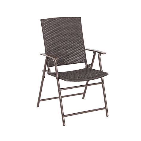 French rattan folding deck chair or lounger chair, circa 1930 handwoven with a green stripe very comfortable for patio or garden folded dimensions h 24.21 x w 29.7 x d 31.3 in. Bistro Folding Wicker Chair | Bed Bath & Beyond
