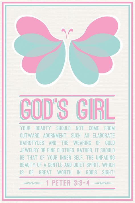 Gods Girl Christian Posters Words Christian Quotes