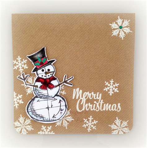 What Shall I Make Today Snowman Christmas Card