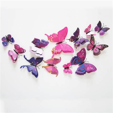 These 3d Stick On Butterflies Are Colorful And Make A