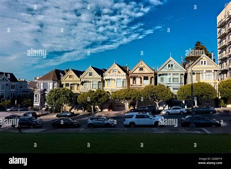 The Famous “painted Ladies” Victorian Postcard Row Homes San Francisco