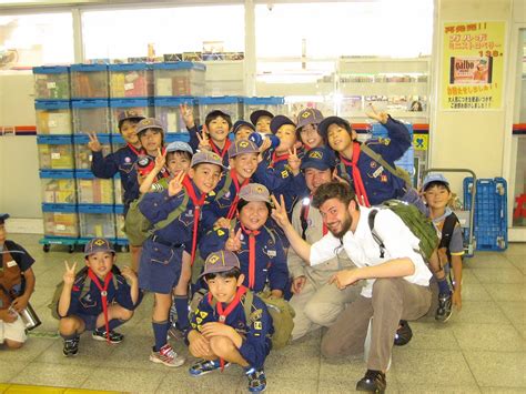 Japanese Boy Scouts And Me About To Hike Mt Fuji Flickr