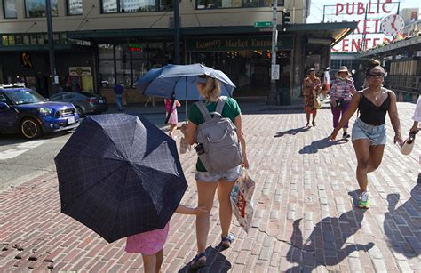 Portland And Seattle See Record Highs Soar Past 100 Degrees As Heat