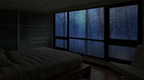 Rain And Thunder Cozy Bedroom Outside Sound Rain 10hrs To Sleep And