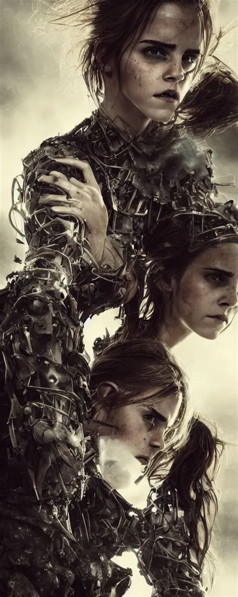Emma Watson Conjoined Closeup Angry Tired Fighting Stable Diffusion