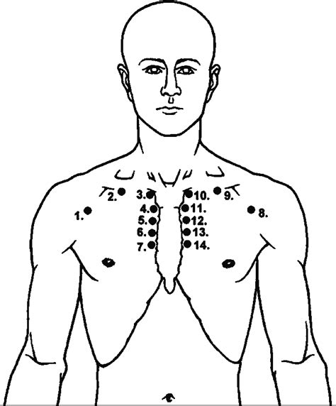 The diagrams depict the human eyeand light waves hitting the fovea, the area of detailed vision. Potential points of tenderness on the anterior chest wall. Point 8... | Download Scientific Diagram