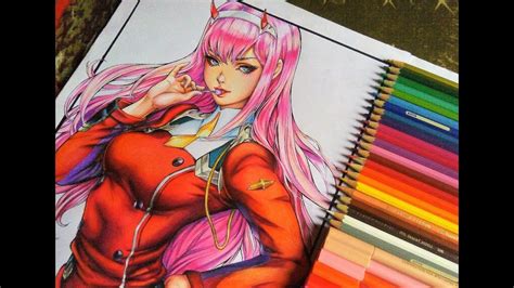 Speed Drawing Zero Two Darling In The Franxx Youtube