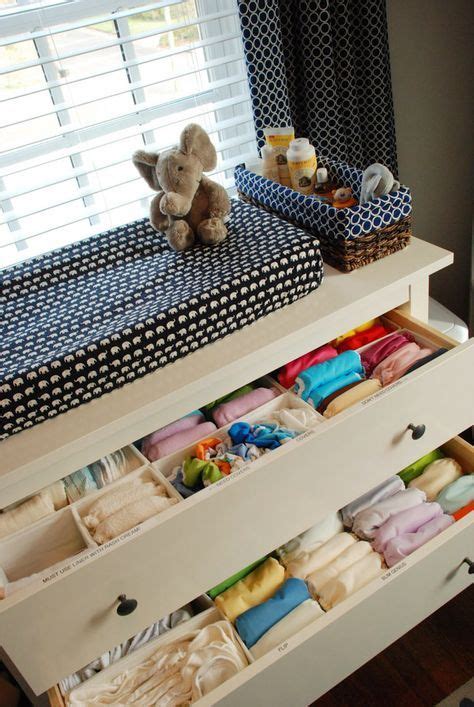 Cloth Diaper Organization And A Great Changing Table Idea Baby