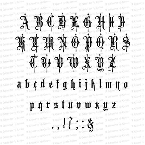 Installable Font Victorian Old English Fancy Text Ornamental Vintage