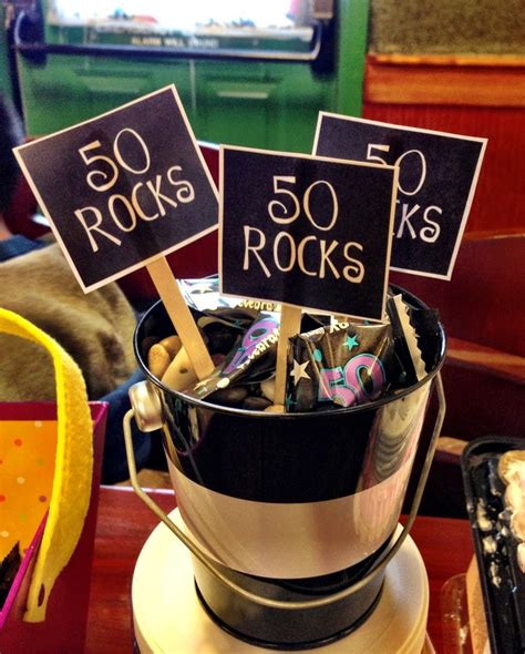 Fill these 70th birthday gift ideas with shared memories from earlier times. 50 Rocks! Birthday present Ideas for 50 year old! # ...